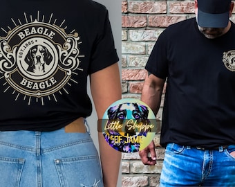 Maglietta grafica Beagle Regalo Beagle amante del cane regali Beagle papà tshirt Beagle mamma regalo Vintage ispirato Western Wear Regalo di ispirazione vittoriana