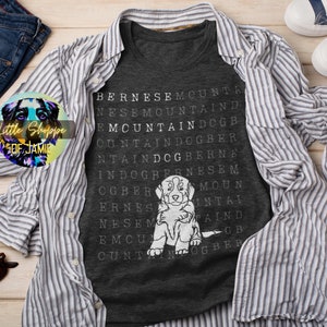 Berner Sennenhund Grafik T-Shirts Hundeliebhaber Shirt Berner T-Shirt Berner Geschenk Berner Mutter Hund Mama Shirt Berner Hund Papa Geschenk T-Shirts