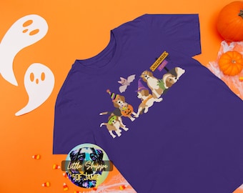 Niedliches Halloween Beagle-Grafik-T-Shirt Hundeliebhabergeschenk Beagle-Mama-Shirt Gruseliges Jahreszeitt-shirt Halloween-Kleidschullehrer-Herbstt-shirts