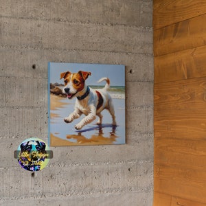 Jack Russell Terrier canvas wall art dog wall decor dog owner gift Terrier Living Room decoration office décor bedroom art Housewarming gift