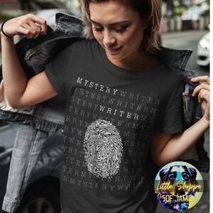 Mystery Writer graphic tee shirt Writer shirts author shirts writer gifts author gifts writing t-shirts novelist shirt novel writer bookworm