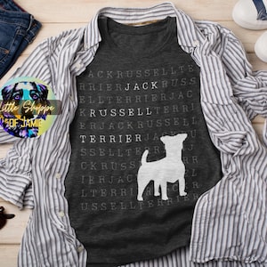 Jack Russell Terrier grafische t-shirts hondenliefhebber shirt Terrier t-shirt Parson Terrier gift Jack Terrier moeder hond moeder shirt hond papa cadeau shirt
