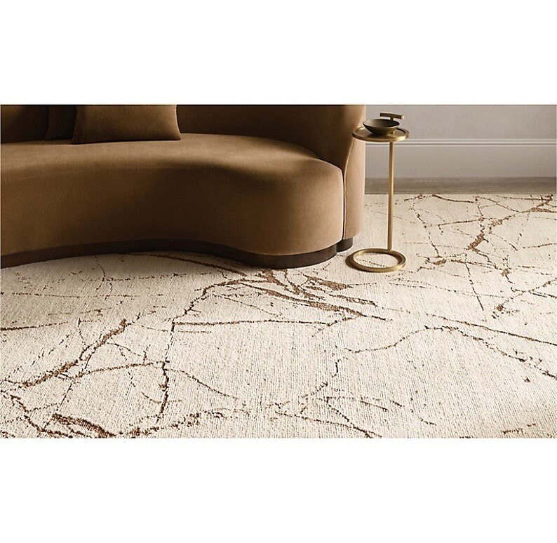 New Authentic Lakshmi Handmade Knotted New Zealand Woolen Area Rug