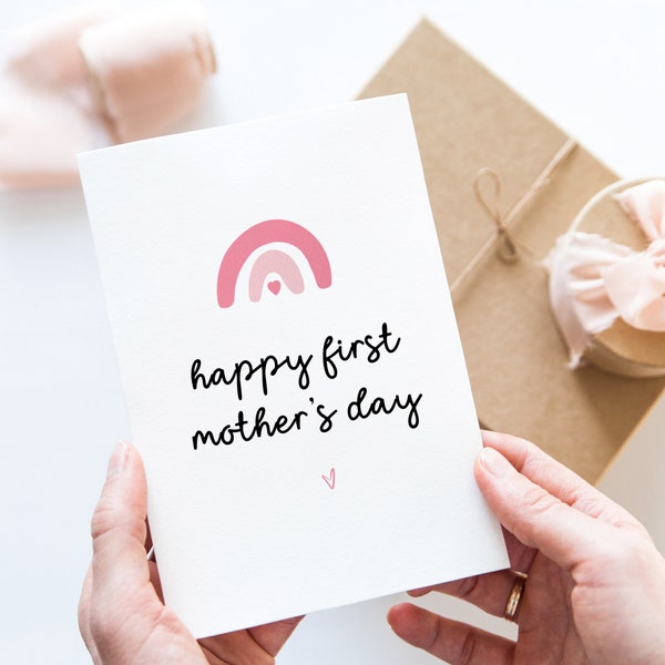 Happy First Mothers Day Card, Mothers Day Card For Mommy, 1st Mothers Day Card, Cute First Mothers Day Card, Happy Mothers Day Card