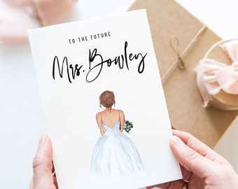 Future Mrs. | Custom Engagement Card | Personalized Wedding Stationery | Greeting Card | Engagement Gift | Bridal Shower Card