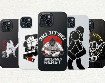 BJJ Gorilla Phone Case: Customizable TPU BJJ Gift for Samsung, Pixel models