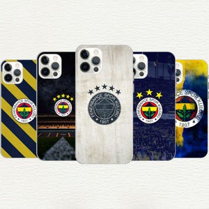 Coque de portable Fenerbahçe, Club de football turc, Coque de l'équipe sportive de Turquie, Iphone 16, 15, 14, 13, 12, 11, X, SE, Galaxy S, Coque de portable personnalisée