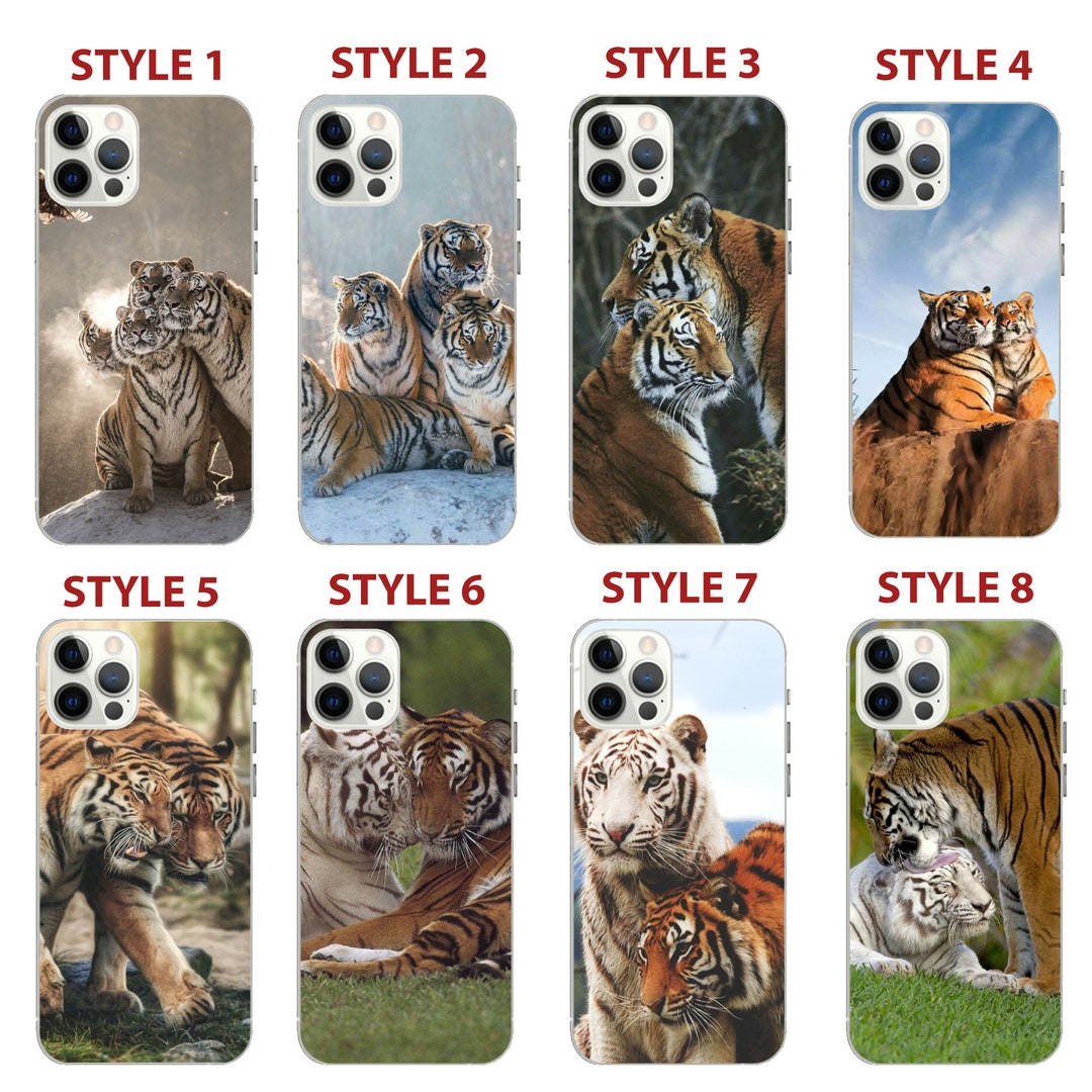 Tiger Phone Case Wildlife Gifttiger Family Wild Animal Etsy UK