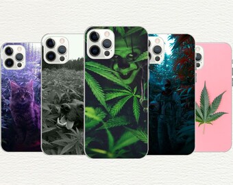 Cannabis Art TPU Phone Case, Shockproof, Customizable