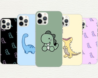 Funda de teléfono de dinosaurio, impresión UV, cubierta de TPU personalizable