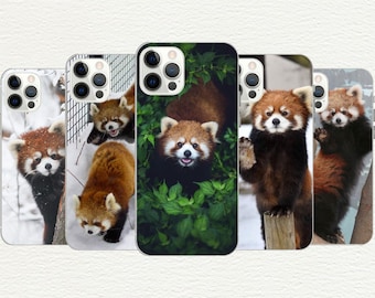 Red Panda TPU Phone Case, Customizable Animal Lover Gift for Samsung, Pixel models