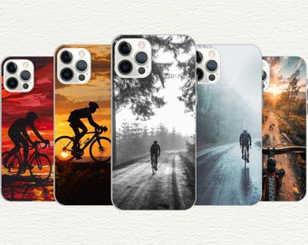 Cycling Phone Case: Adventure Biker Gift, Customizable TPU Cover