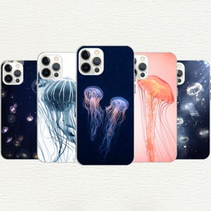 Jellyfish Phone Case, Sea Life Gift, Cute Animal Case, Underwater Case, Iphone 16, 15, 14, 13, 12, 11, X, Galaxy S, A, Custom Phone Case