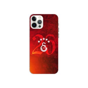 May include: A red phone case with a gradient design. The case features a white graphic with the number 20, five stars, and the Galatasaray logo. The phone case is designed for a smartphone.