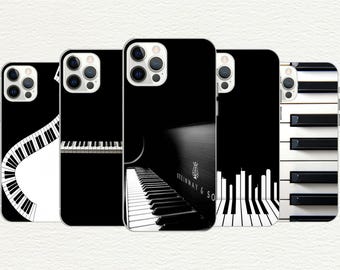 Telefoonhoesje pianotoetsen: elegant cadeau voor muziekliefhebber