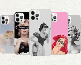 Sassy Cartoon Phone Case: Edgy TPU, Customizable Funny Gift