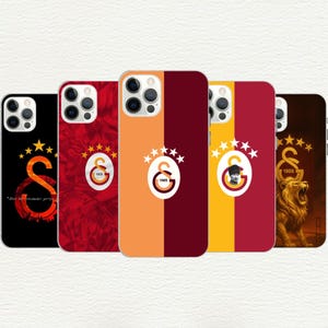 Galatasaray-Telefonhülle, türkischer Fußballverein, Türkei Sport-Team-Abdeckung, Iphone 16, 15, 14, 13, 12, 11, X, SE, Galaxy S, kundenspezifische Telefonhülle