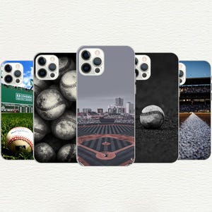 Funda de teléfono de béisbol, regalo de amor por el béisbol, funda deportiva retro, softbol, iPhone 16, 15, 14, 13, 12, 11, X, Galaxy S, A, funda de teléfono personalizada