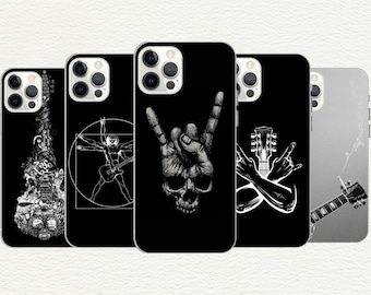 Rock 'n' Roll Guitar Phone Case: Heavy Metal TPU Cover