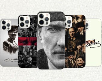 Atatürk Phone Case: Turkish Leader Gift, Customizable TPU Case