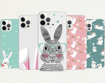 Customizable Bunny Phone Case, Animal Lover Gift