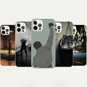 Boxing Phone Case, Boxer Gift, Retro Sport Case, Fighter Friend Gift, Iphone 16, 15, 14, 13, 12, 11, X, Galaxy S, Note, A, Custom Phone Case