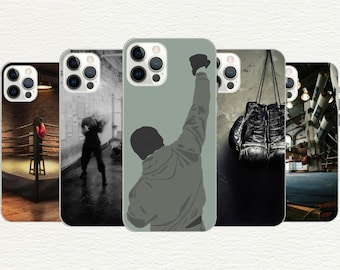 Boxing Phone Case, Boxer Gift, Retro Sport Case, Fighter Friend Gift, Iphone 16, 15, 14, 13, 12, 11, X, Galaxy S, Note, A, Custom Phone Case