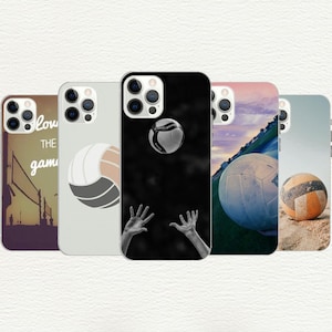 Volleyball Phone Case, Beach Volley Gift, Retro Sports Case, Iphone 16, 15, 14, 13, 12, 11, X, Samsung Galaxy S, Note, A, Custom Phone Case