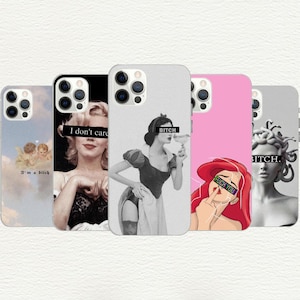 Sassy Cartoon Phone Case: Edgy TPU, Customizable Funny Gift