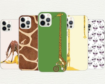 Giraffe Phone Case: Fun Animal Print, Customizable TPU Cover