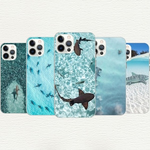 Cool Shark Phone Case, Sealife Gift, Shark Lover, Great White , Iphone 16, 15, 14, 13, 12, 11, X, SE, Galaxy S, Note, A, Custom Phone Case