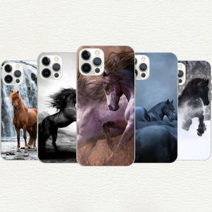 Horse Phone Case, Wild Horse, Horse Lover, Horse Couple, Equestrian, Iphone 16, 15, 14, 13, 12, 11, X, SE, Galaxy S, Note, Custom Phone Case