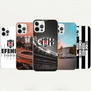 Beşiktaş TPU Phone Case for iPhone & Samsung – UV Printed, Soft Custom Cover,  Personalized BJK Fan Gift, Besiktas Stadium Design