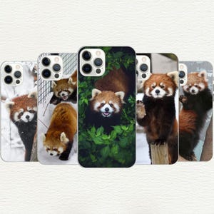 レッサーパンダの携帯ケース、かわいいレッサーパンダ、レッサーパンダ好き、赤ちゃんレッサーパンダのiPhone 16、15、14、13、12、11、X、SE、Galaxy S、A、カスタム携帯ケース