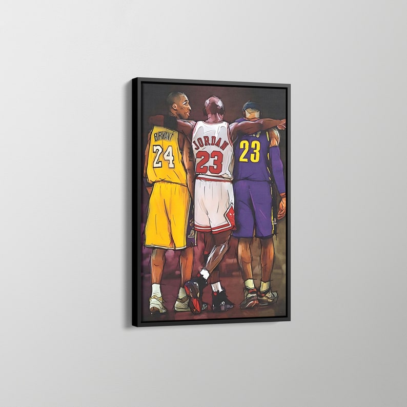 NBA Wall Art / Michael Jordan / Lebron James / Basketball Etsy