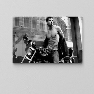 Man Wall Art / Male Poster / Naked Man Wall Art / Chopper / Erotic