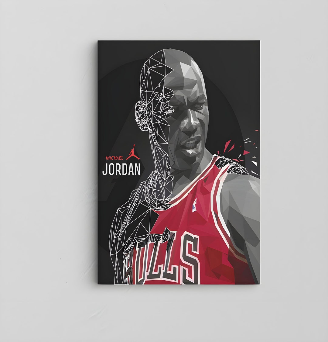 Michael Jordan Wall Art / Basketball Canvas / Motivational Etsy