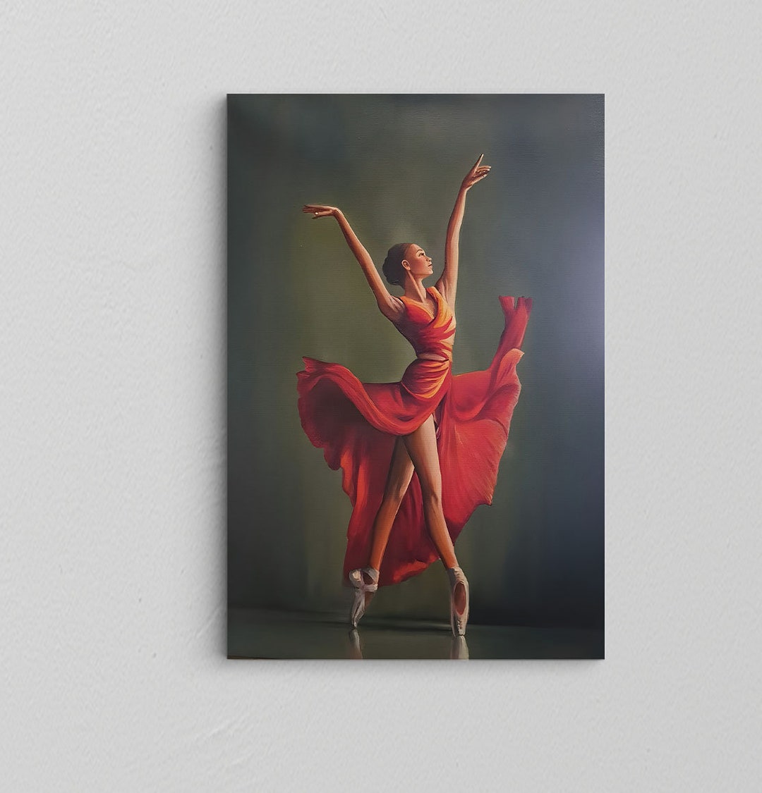 Flamenco Dancer Wall Art / Canvas Poster Art / Flamenco Wall Decor