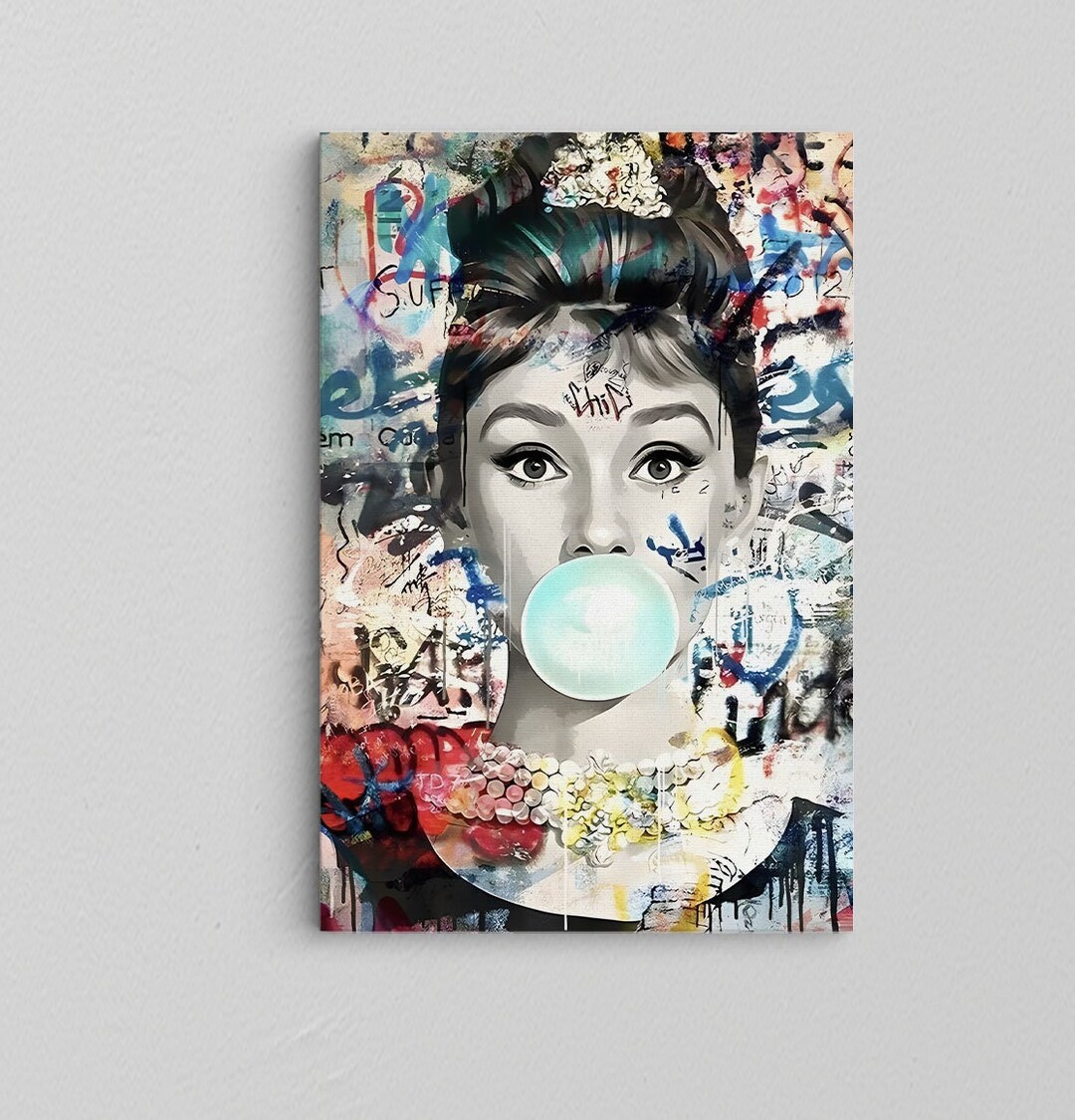 Woman Wall Art / Abstract Woman Painting / Woman Portrait / Etsy