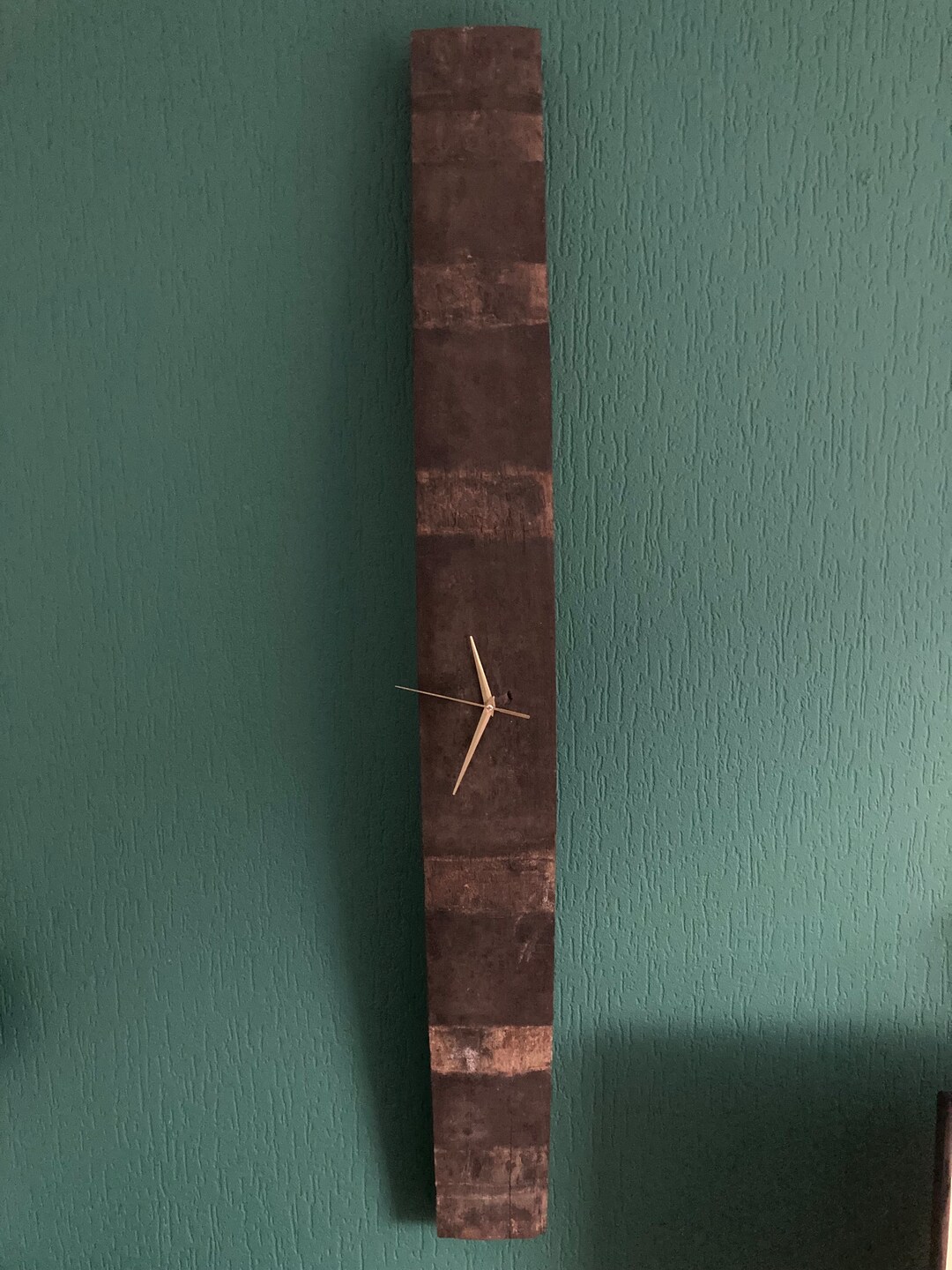 Wooden Barrel Clock Barrel Clock Wall Clock Barrel Stave Etsy