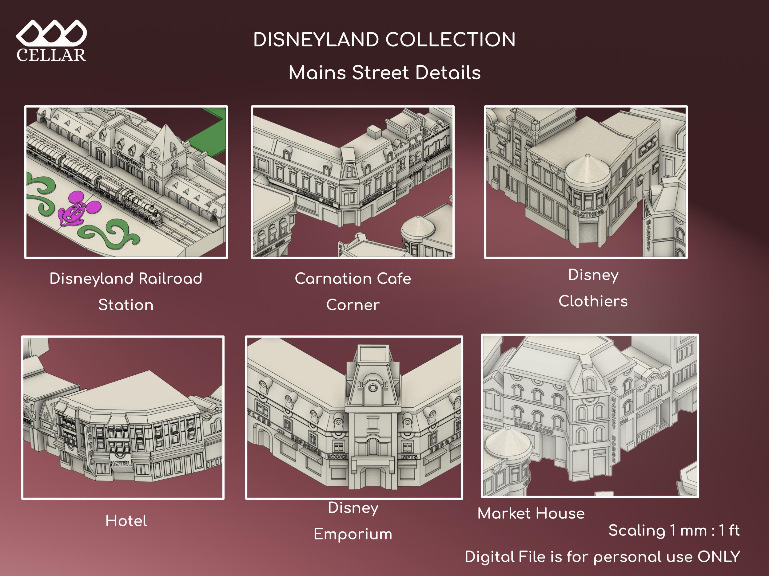 Disneyland Collection 1, 5 Models - the Original Park Miniature Replica ...