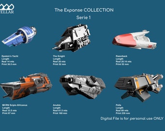 The Expanse Collection 1 - 6 Ships - Sci-fi Model Replica| 3D