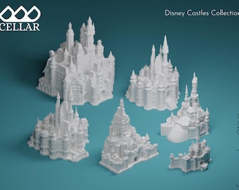Theme Park Miniature Replica - Princess Castles Around the World | Digital File ONLY | 3D Model for 3D Printer | diy | WDW | Paris | Tokyo
