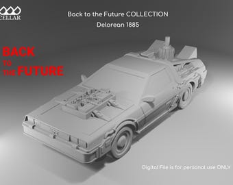 DeLorean 1885 Modell Nachbau - 3D Drucker Datei