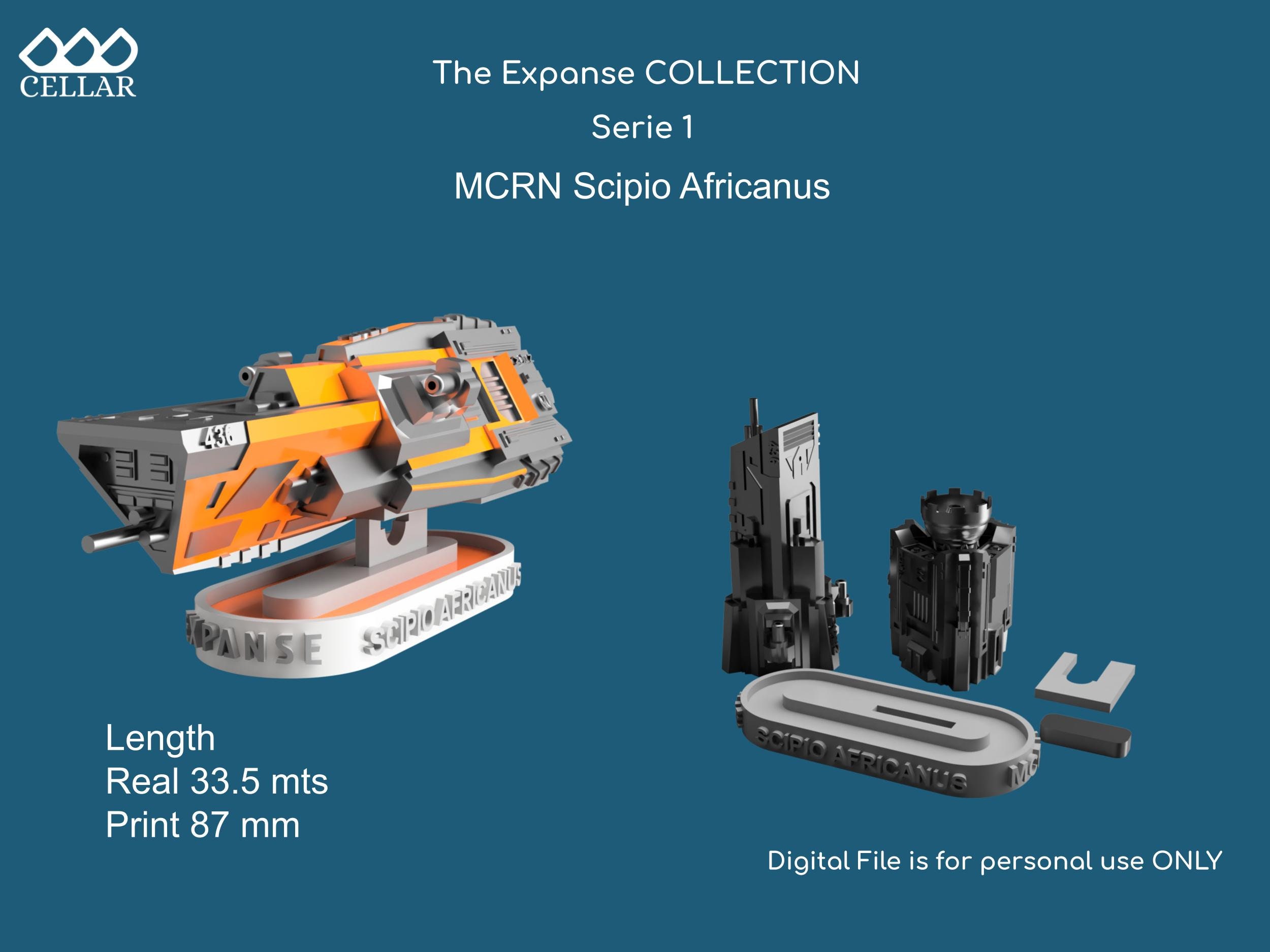 The Expanse Collection 1 - 6 Ships - Sci-fi Model Replica| 3D