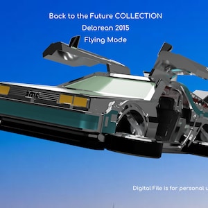 Sci-Fi Model Replica Set - Back to the Future 2 | DeLorean 2015 | 3D Model for 3D Printer | Digital File ONLY | Miniature | DIY | Movie |