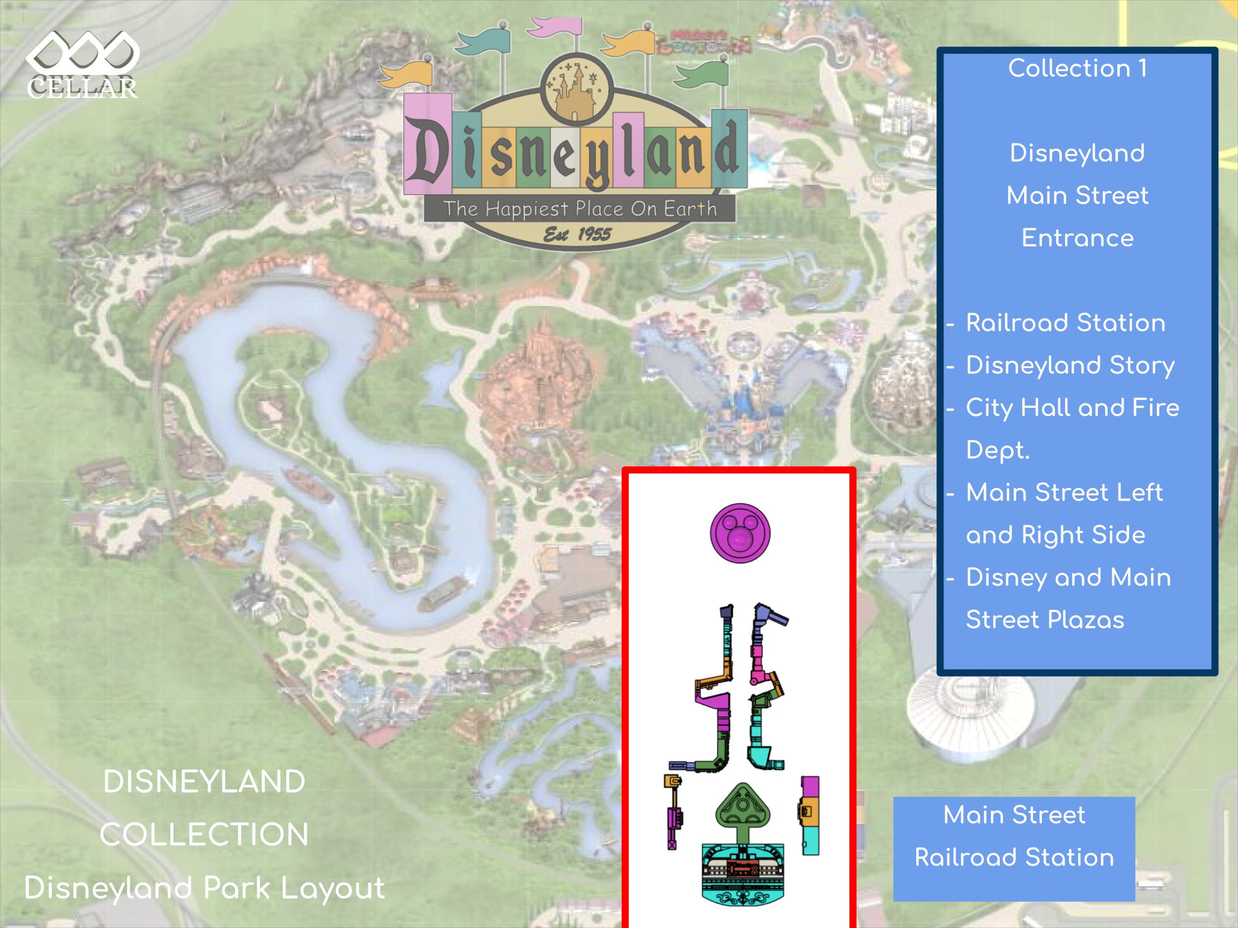 Disneyland Collection 1, 5 Models - the Original Park Miniature Replica ...