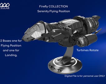 Firefly Serenity - Conjunto de réplicas de modelos de ciencia ficción / Modelo 3D para impresora 3D / SOLO archivo digital /