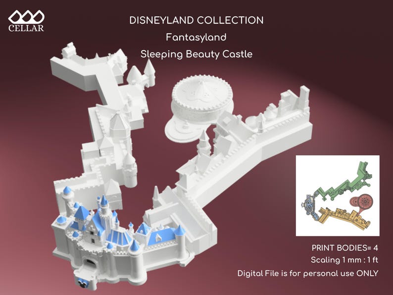 Disneyland Collection 3, 5 Models - the Original Theme Park Miniature ...