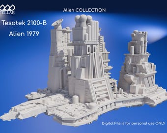 Alien |  Sci-Fi Model Replica Set  | 3D Model for 3D Printer | Digital File ONLY |